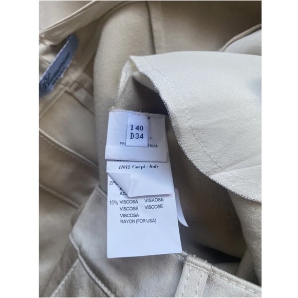 NWOT Blumarine shiny wool trousers Size 40 IT/4 US - Picture 3 of 9